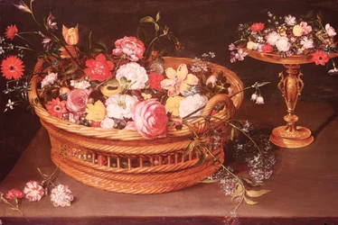 Uma cesta de flores